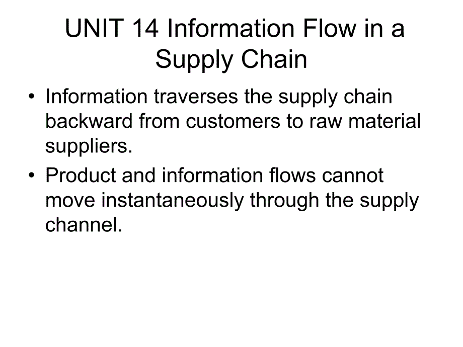 物流英语unit14informationflowinasupplychain_第1页