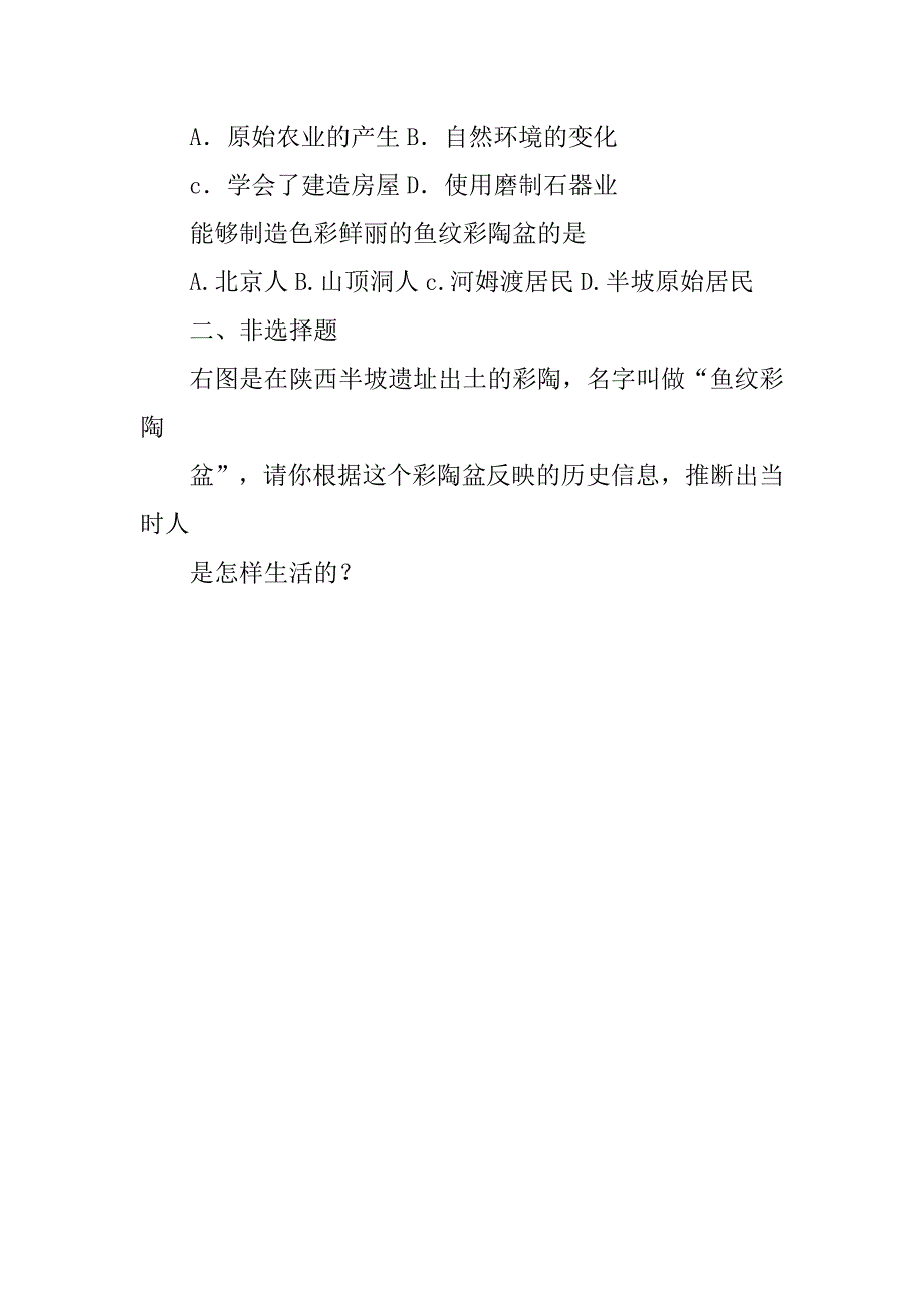 七年级历史上册《星罗棋布的氏族聚落》备课教案_第3页