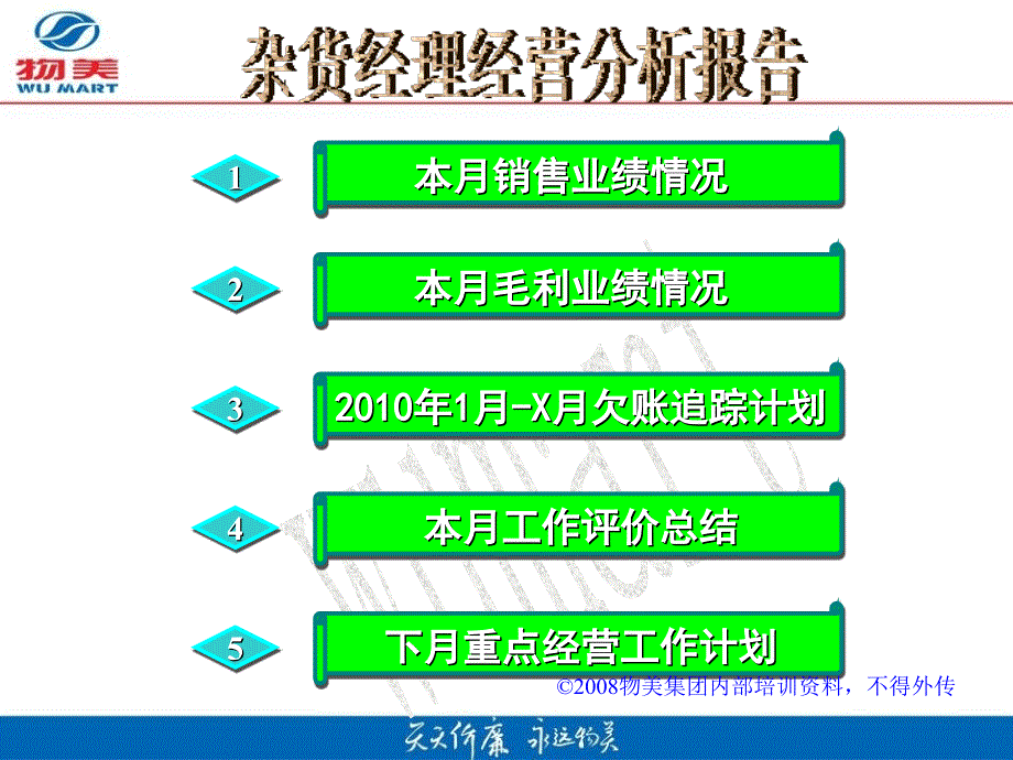 杂货经理会议-每月分析报告模板_第1页