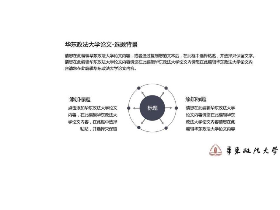 华东政法大学本科毕业论文答辩ppt模板动态可编辑模板_第3页