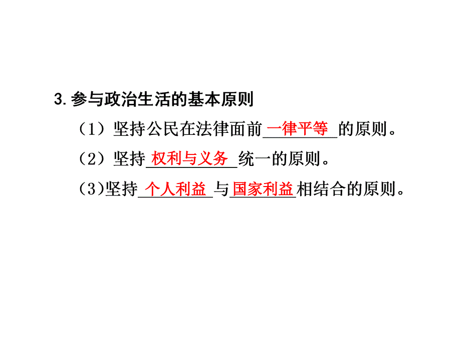 政治：2012届高三一轮复习课件：1.1生活在人民当家作主的国家（含2011高考题最新修订版）（新人教必修二）_第3页