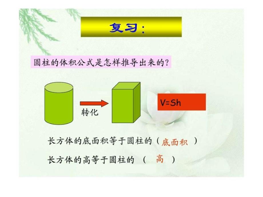 u人教版六年级数学下册第二单元第五课时圆柱的体积练习课_第2页