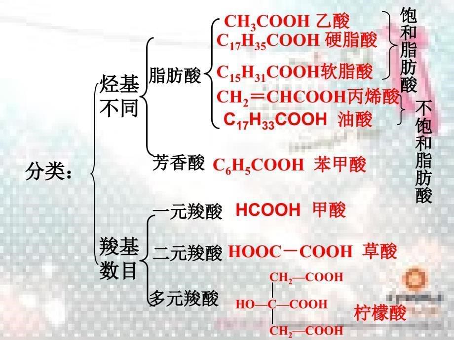 烃的含氧衍生物第三节羧酸酯精品课件新人教版选_第5页