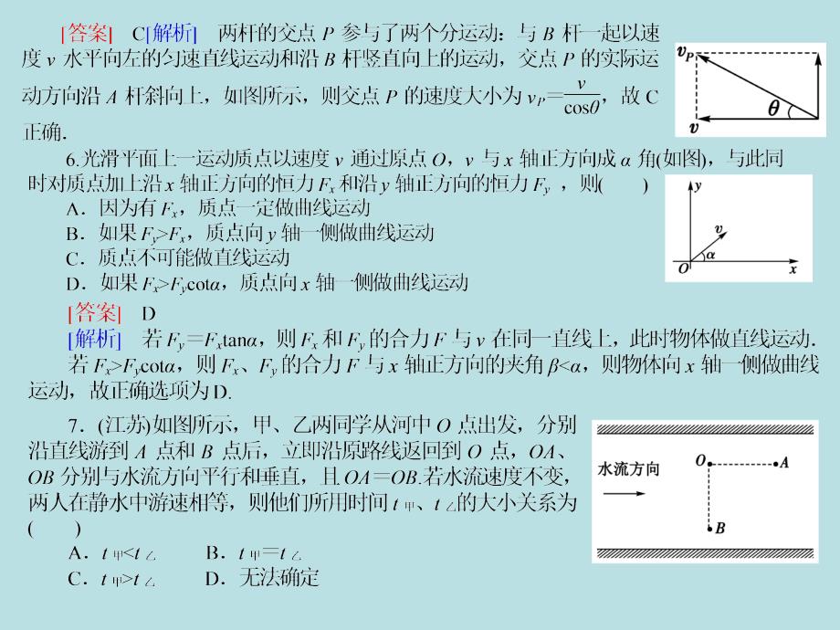 期末复习选择题-曲线运动ppt课件_第4页