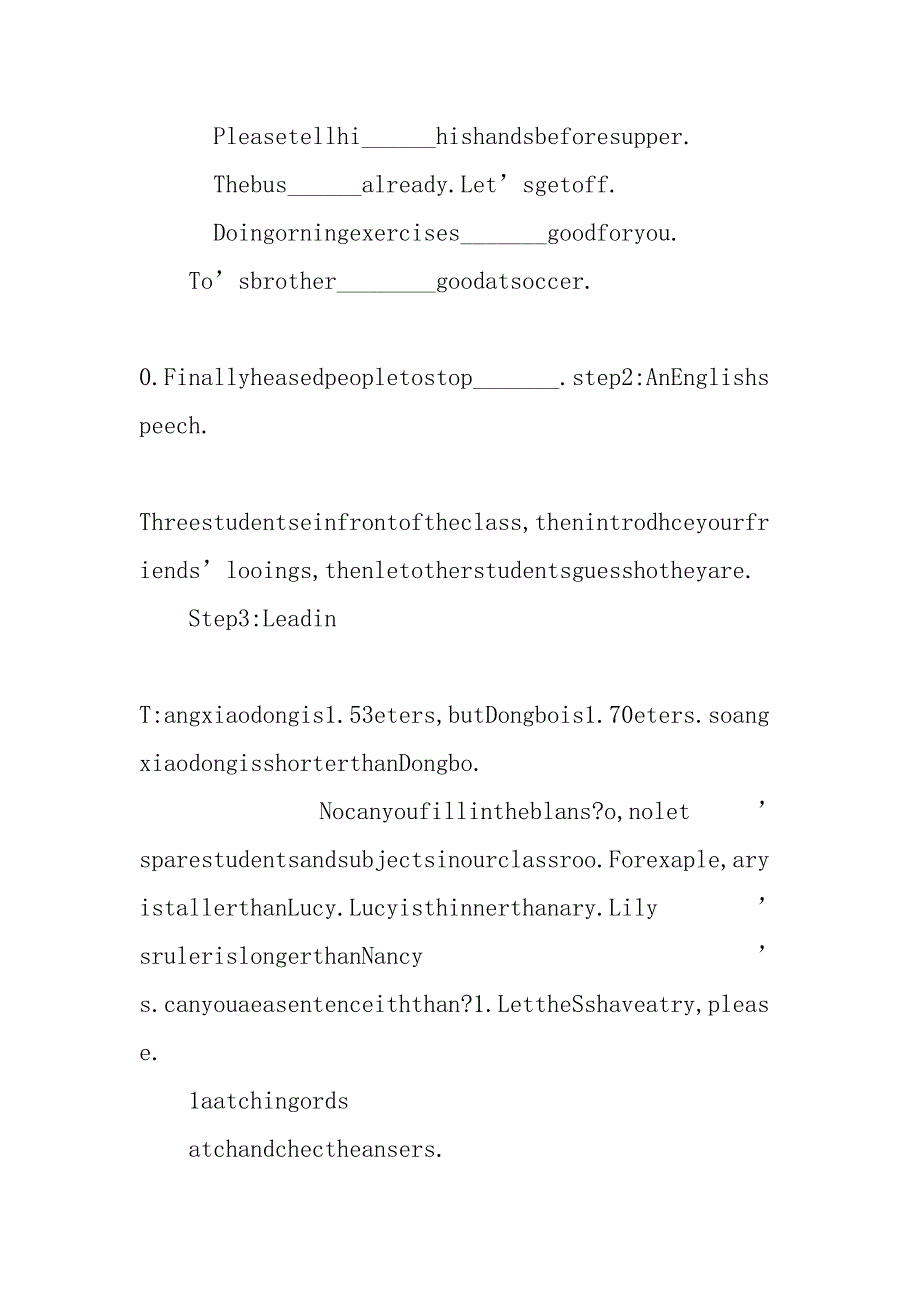 人教版八年级英语上册学案unit6_第4页