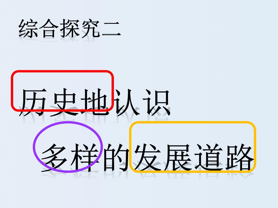 人教新课标历史九年级上册第二单元《综合探究二 历史地认识多样的发展道路》课件（共15张ppt）_第2页