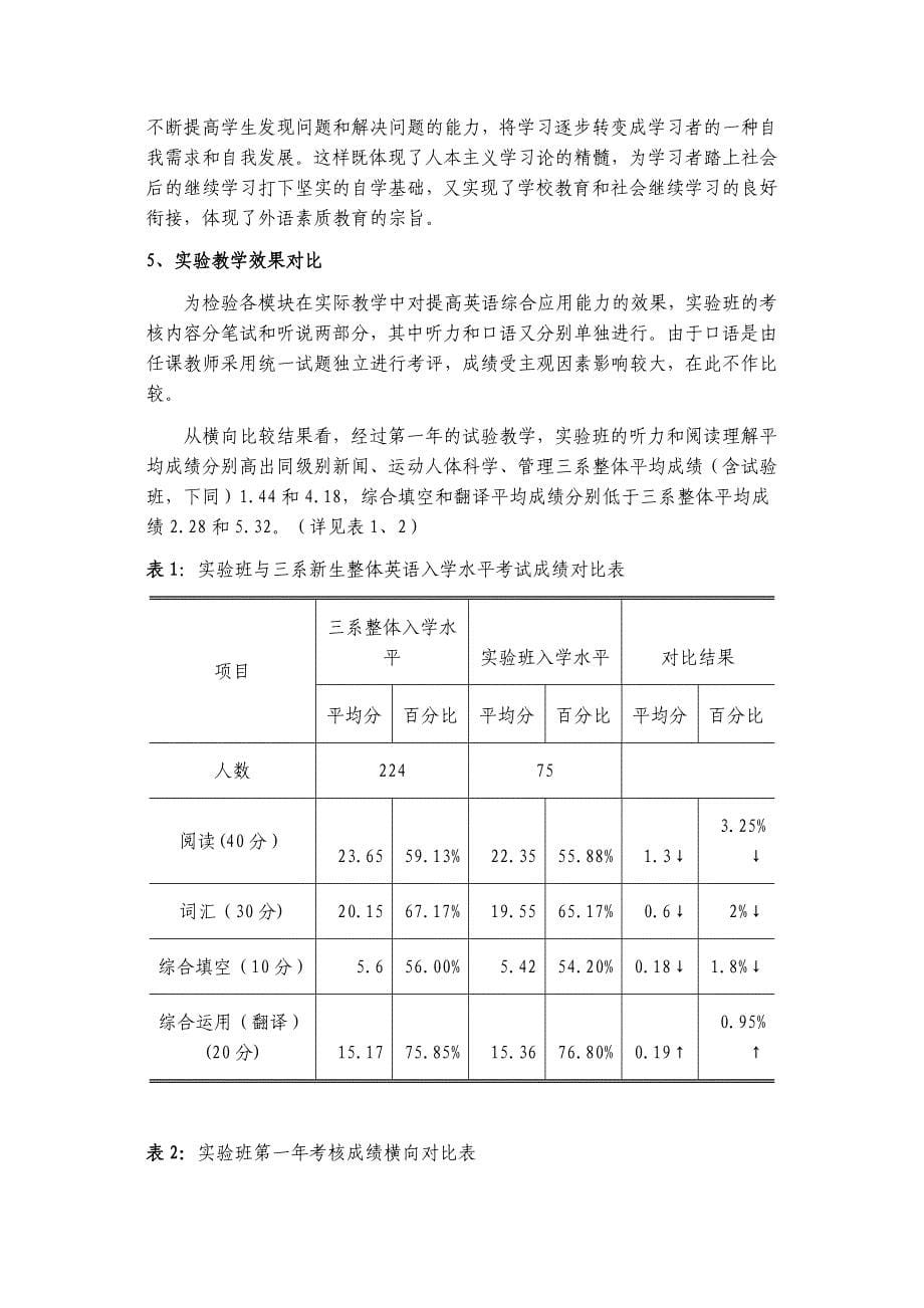 公共外语课堂教学模式试验研究_第5页