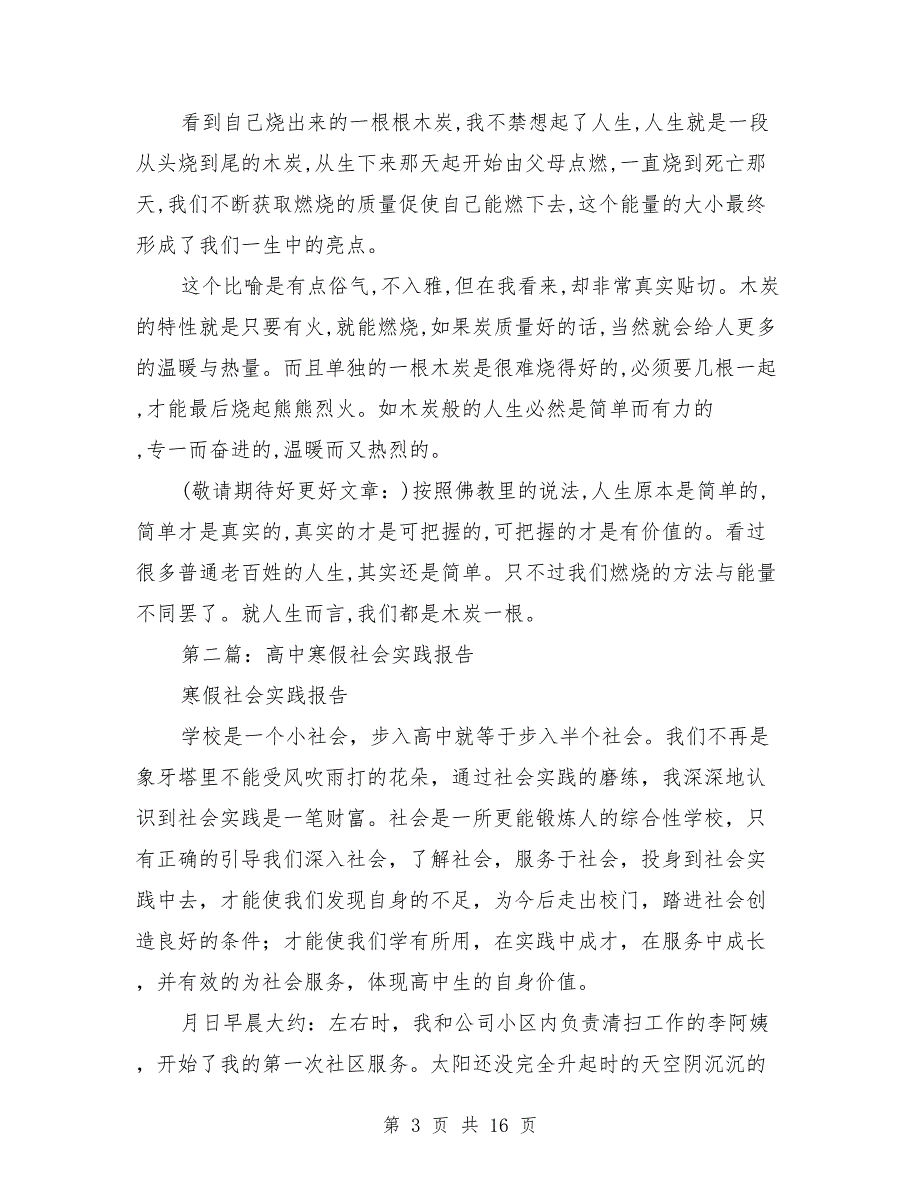 高中寒假社会实践（多篇范文）_第3页