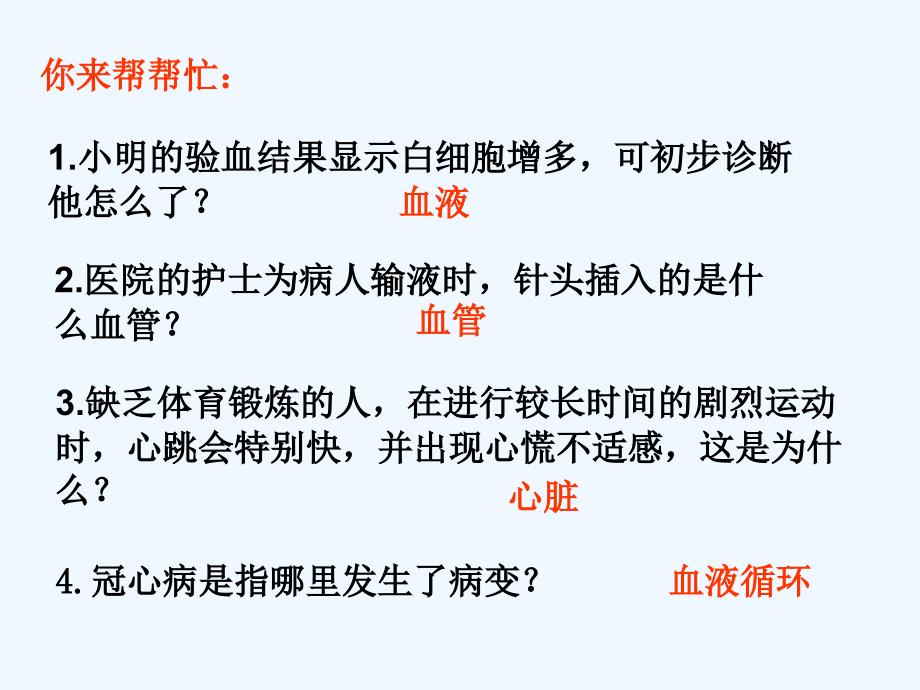 山东省淄博市临淄区第八中学七年级生物下册 第四章 人体内废物的运输复习课件 新人教版 (1)_第2页