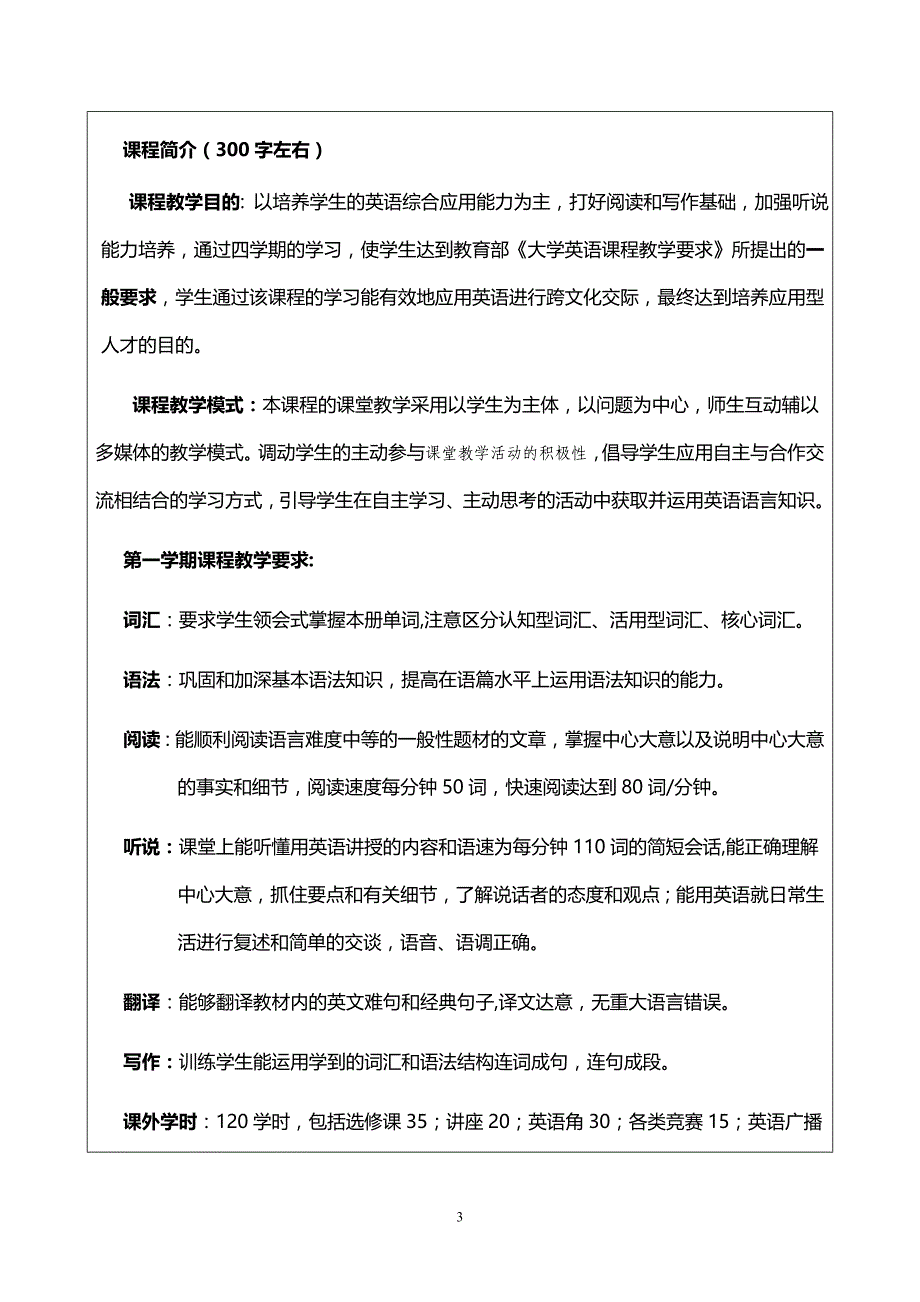 大学英语课程简介、大纲、考纲_第4页