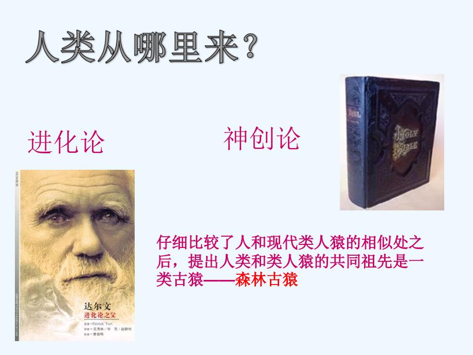 山东省青岛市黄岛区海青镇中心中学七年级生物下册 第一章 第一节 人类的起源和发展课件 （新版）新人教版_第3页