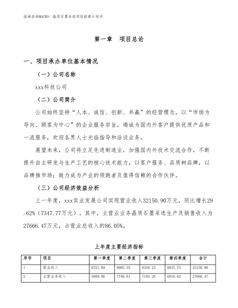 晶质石墨采选项目招商计划书_第4页