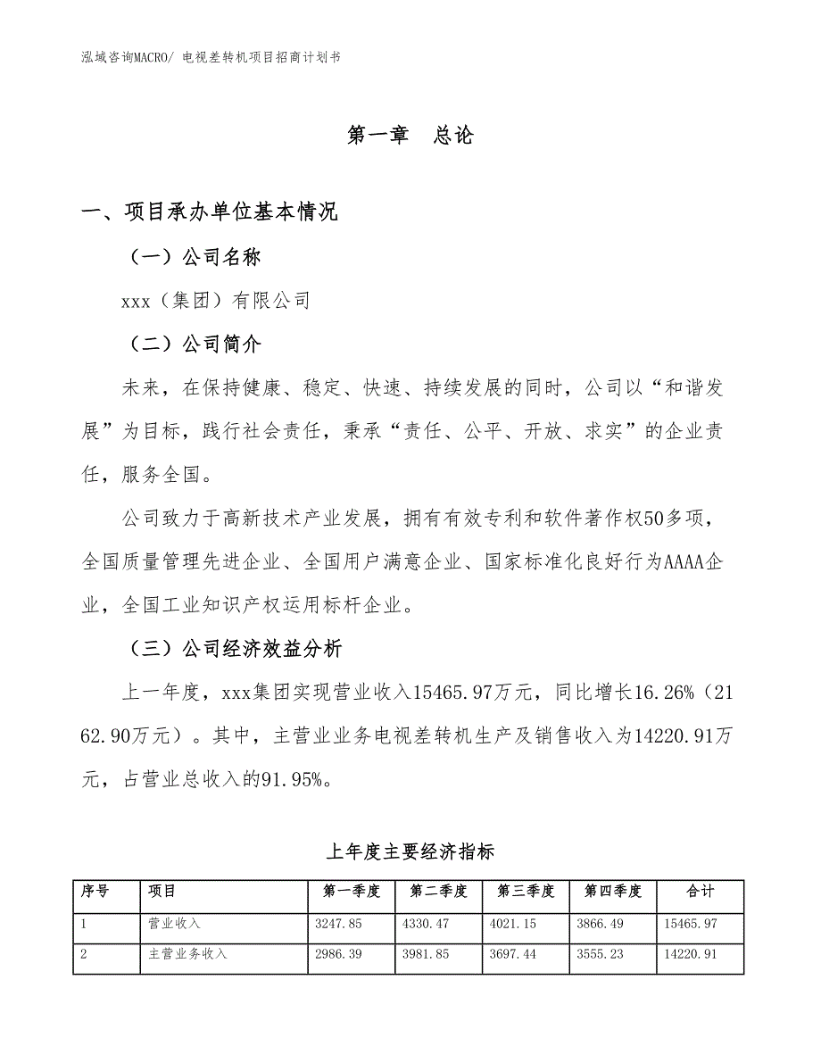 电视差转机项目招商计划书_第4页