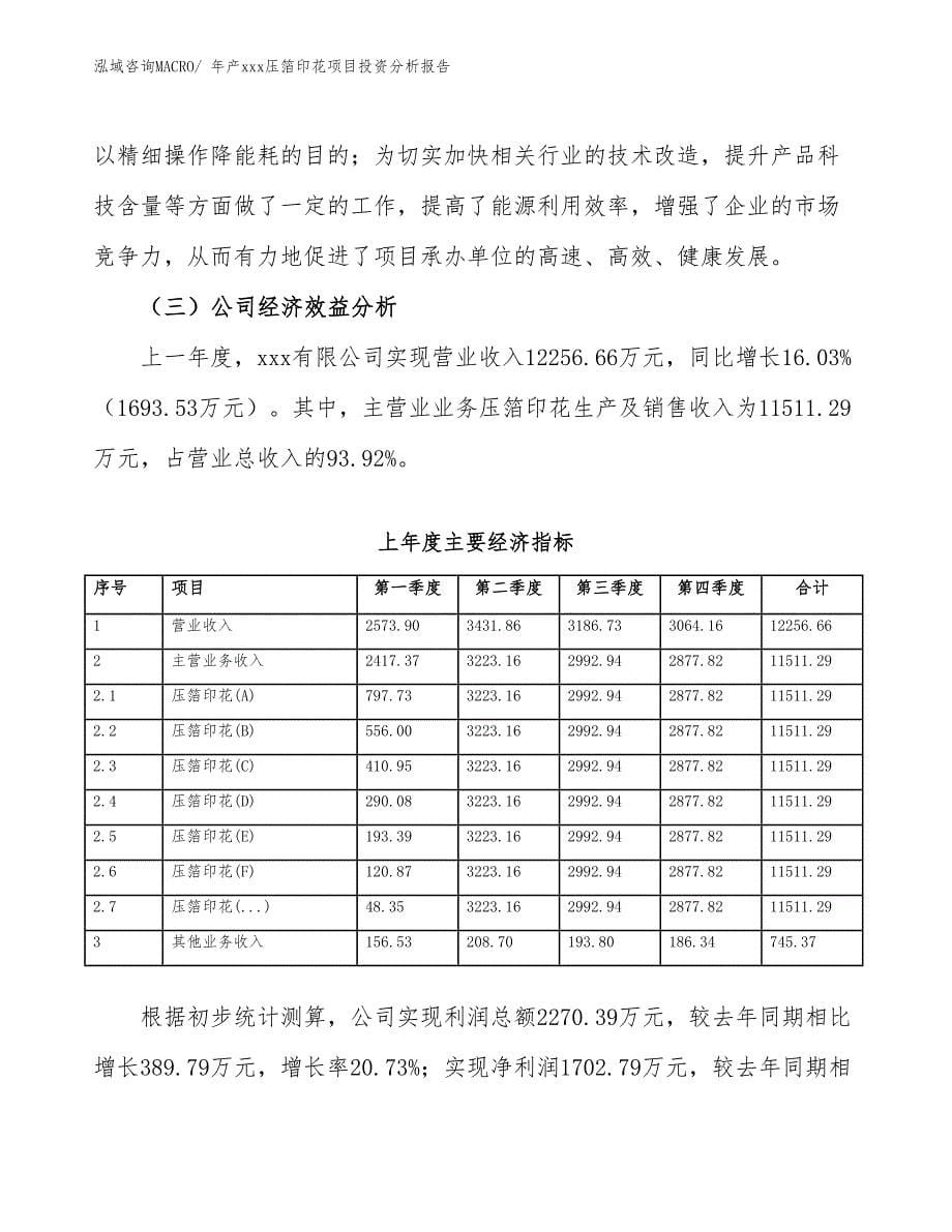 年产xxx压箔印花项目投资分析报告_第5页