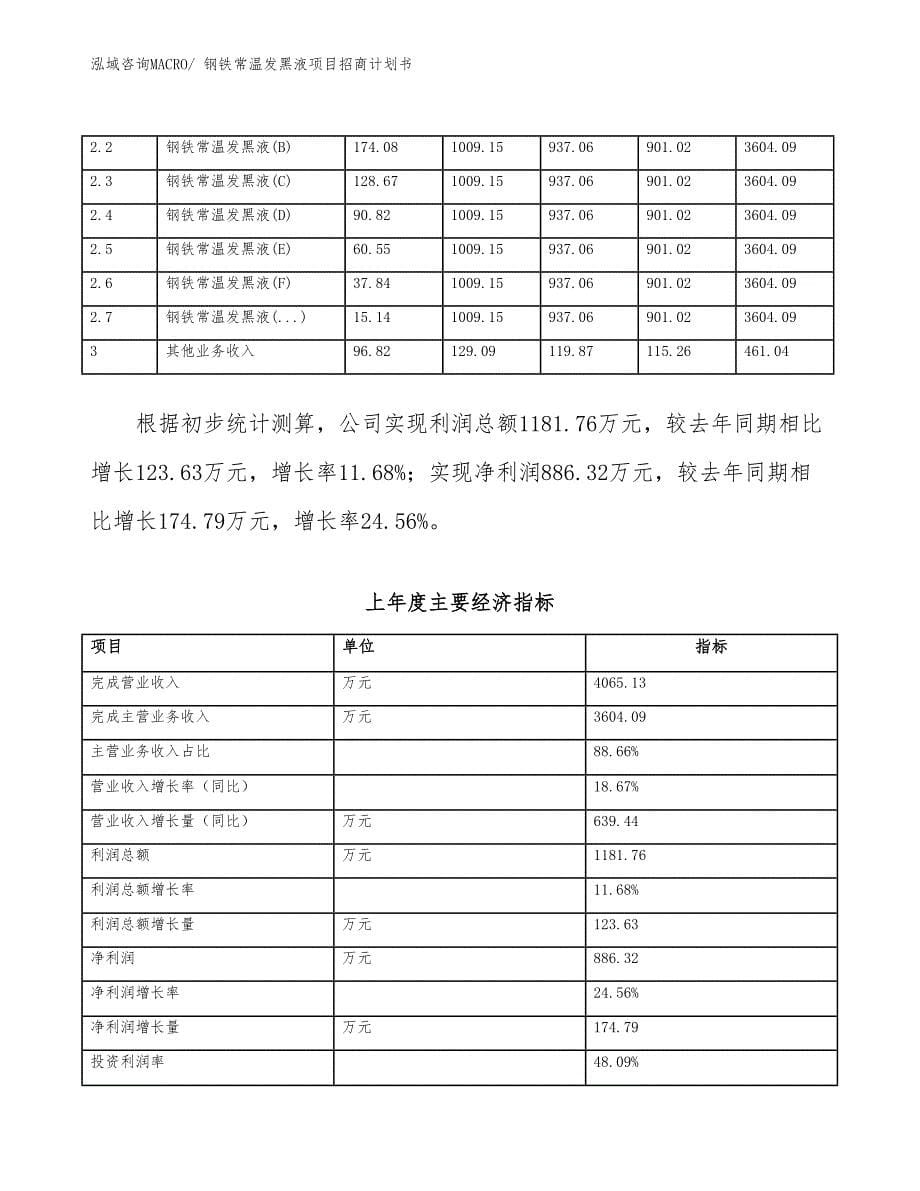 钢铁常温发黑液项目招商计划书_第5页