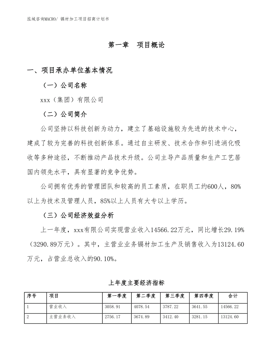 镉材加工项目招商计划书_第4页