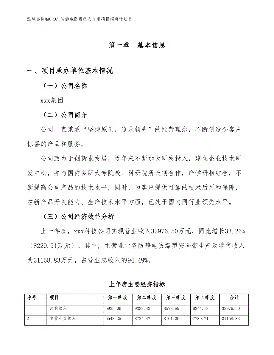 防静电防爆型安全带项目招商计划书_第4页