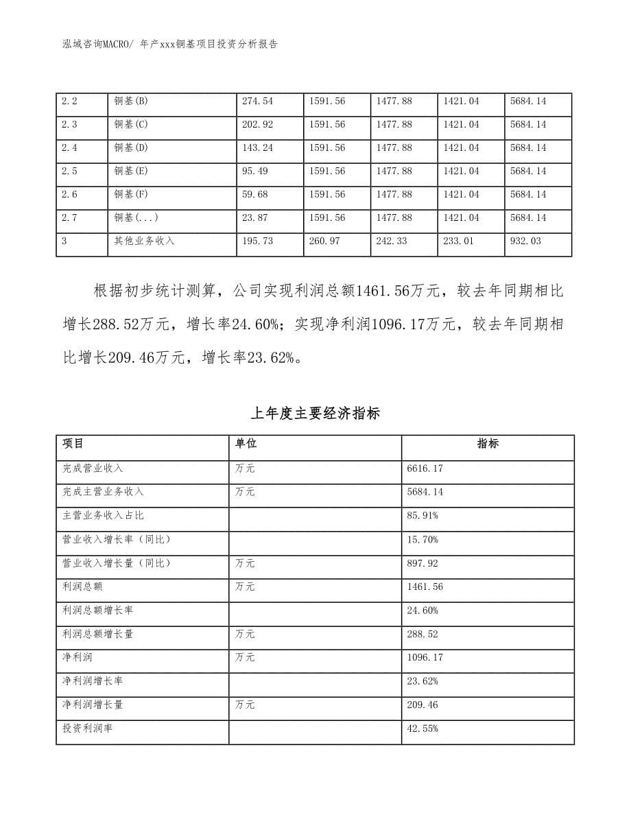 年产xxx铜基项目投资分析报告_第5页