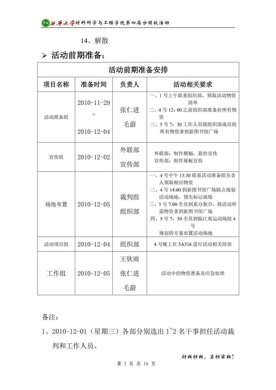 某学校分团校活动策划方案_第5页