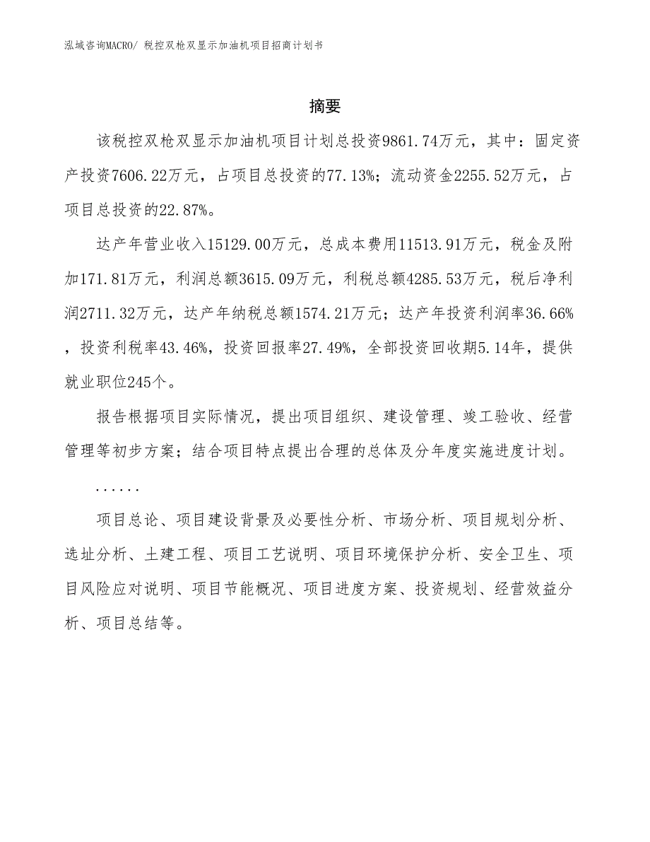 税控双枪双显示加油机项目招商计划书_第2页