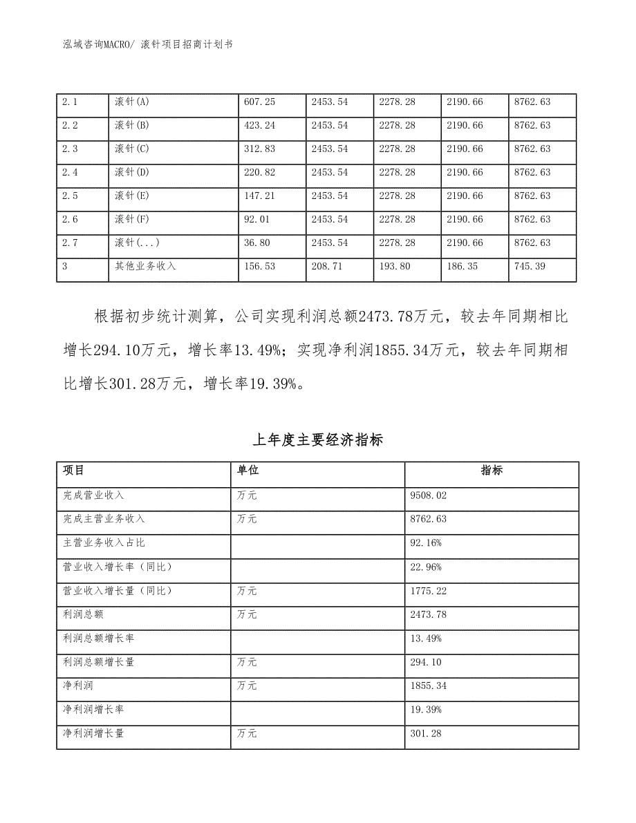 滚针项目招商计划书_第5页