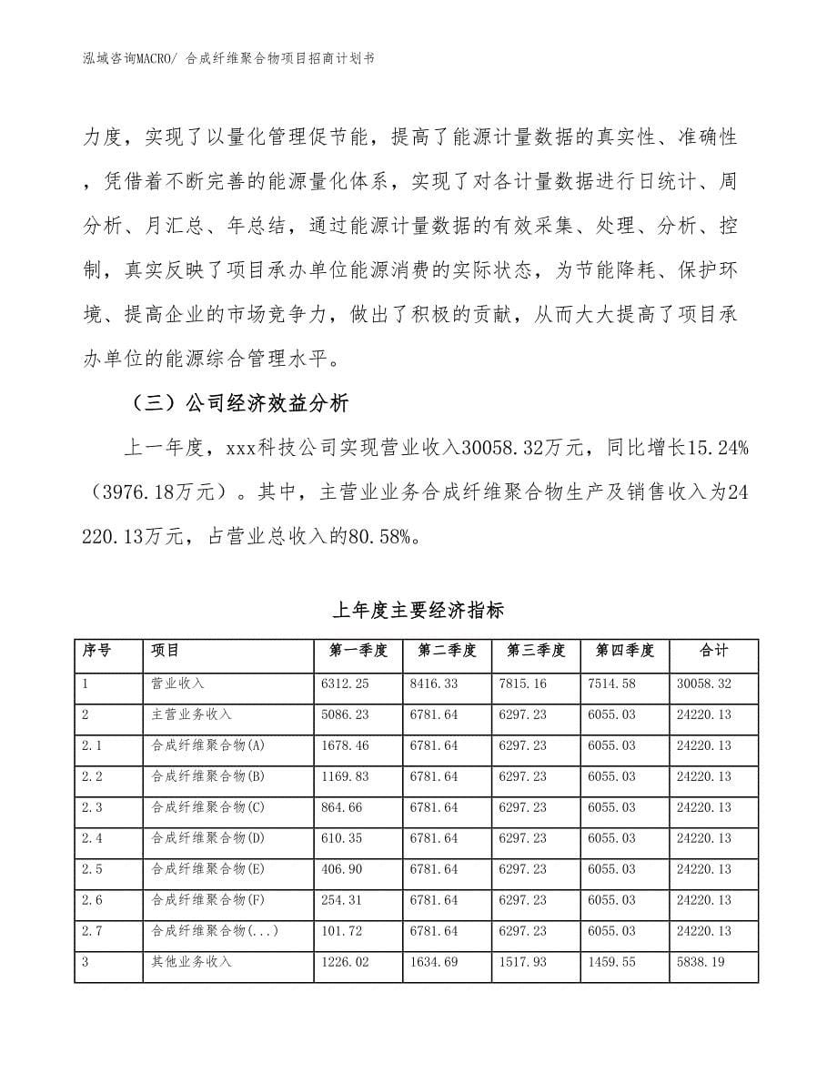 合成纤维聚合物项目招商计划书_第5页