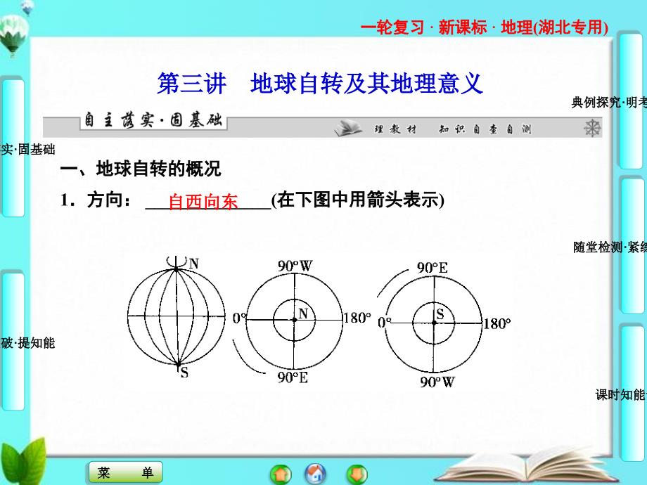 必修1第一章第三讲地球自转及其地理意义_第1页