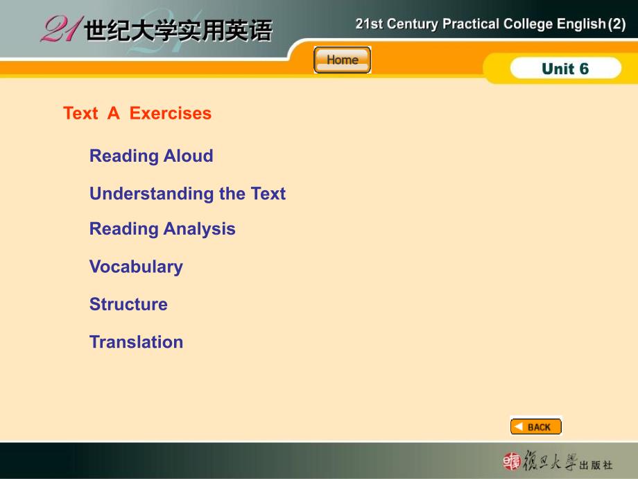 世纪大学实用英语综合教程第二册第6单元_第1页