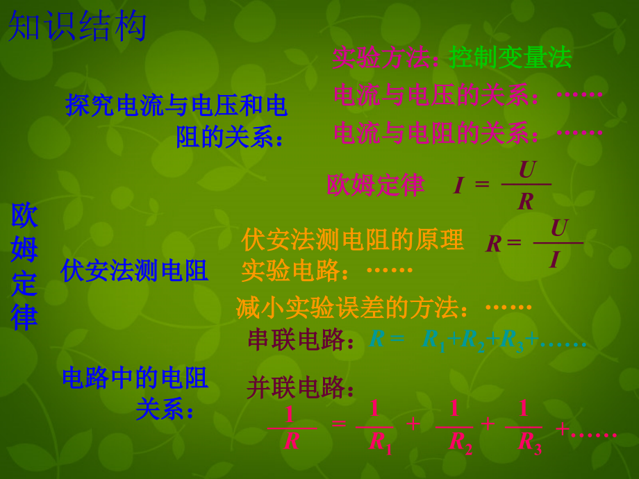 山东省龙口市诸由观镇诸由中学中考物理欧姆定律复习课件新人教版_第2页