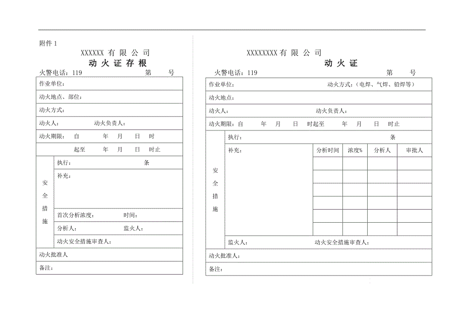 动火安全管理制度 xx气体公司_第3页