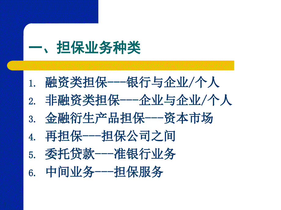 《担保业务种类》ppt课件_第1页