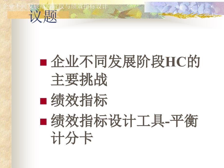 企业不同发展战略阶段绩效指标的设计_第2页