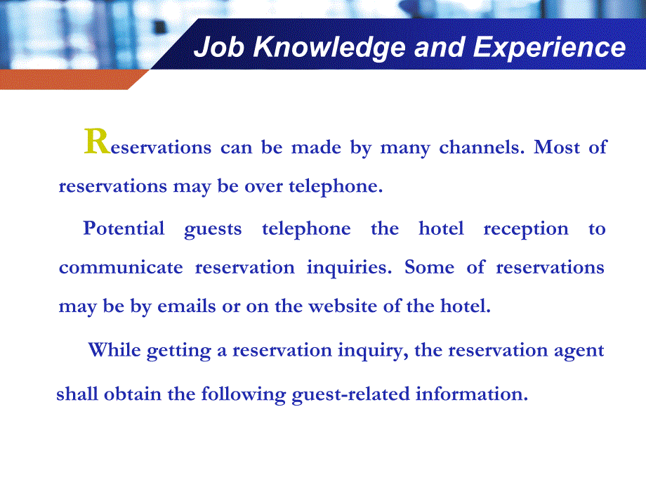 酒店实用英语unit1roomreservation_第4页