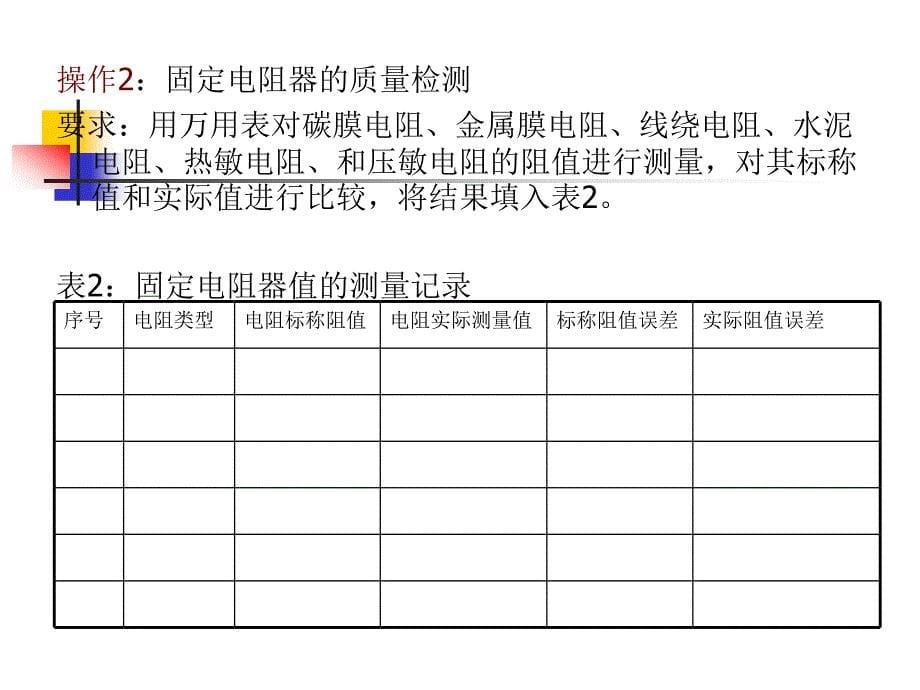 项目1电阻(位)器识别与检测_第5页