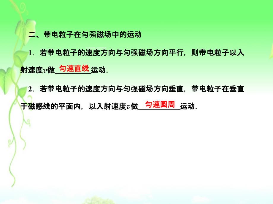 高三物理一轮精品课件82磁场对运动电荷的作用课件新人教_第3页