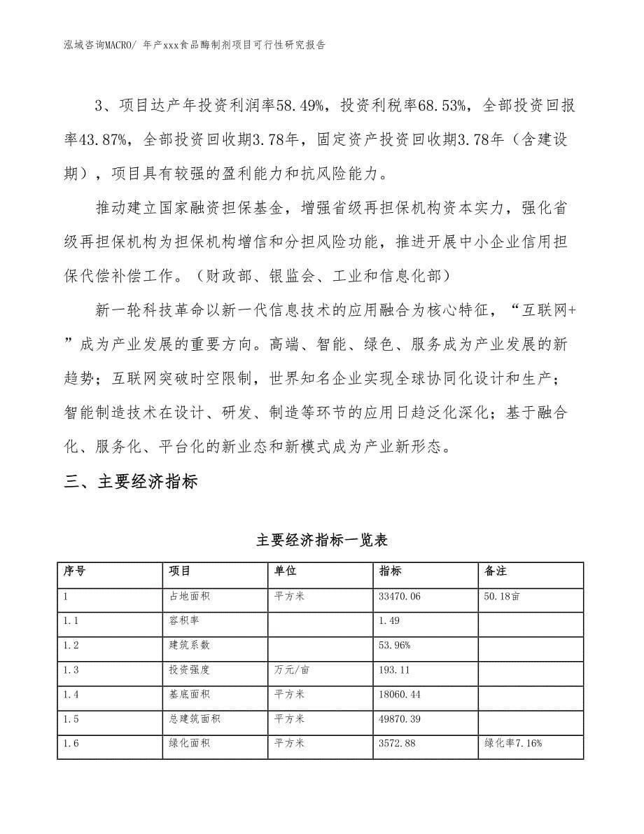 年产xxx食品酶制剂项目可行性研究报告_第5页