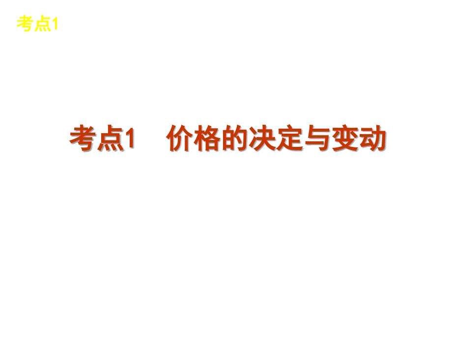 高三政治人教版一轮精品课件：课时2多变的价格共43张_第5页