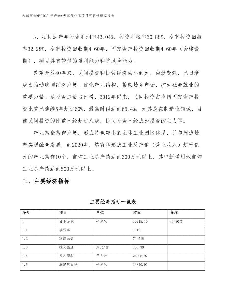 年产xxx天燃气化工项目可行性研究报告_第5页