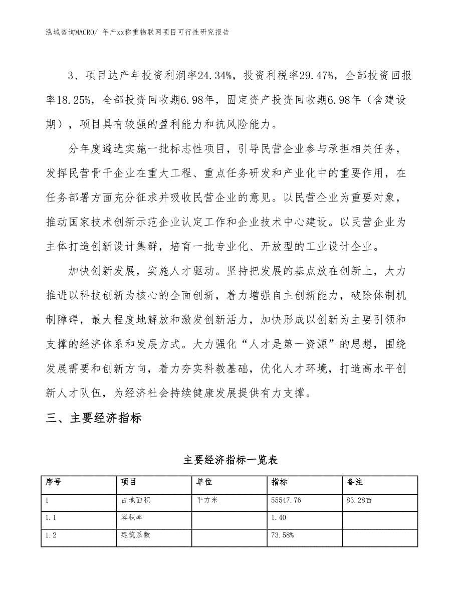 年产xx称重物联网项目可行性研究报告_第5页