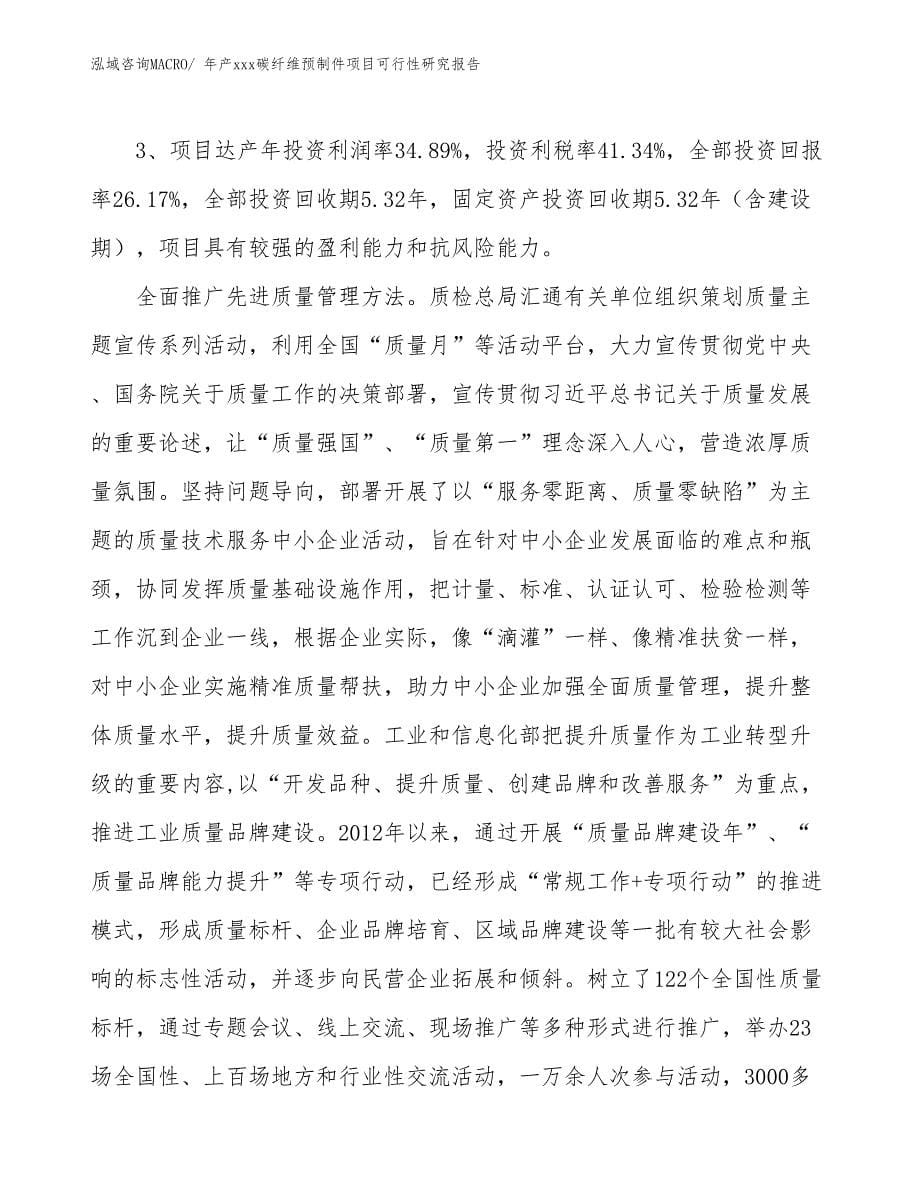 年产xxx碳纤维预制件项目可行性研究报告_第5页