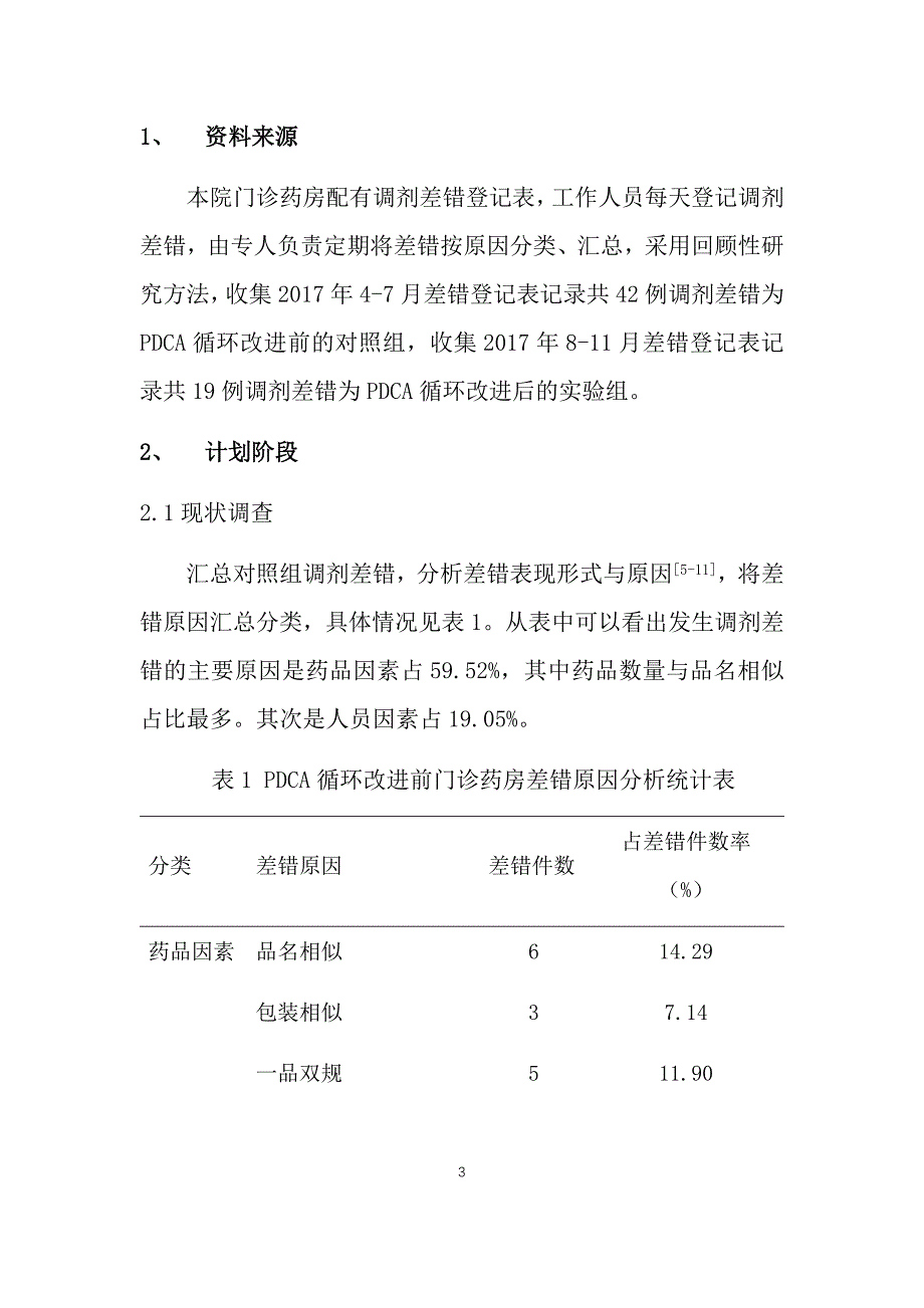 运用PDCA循环法减少门诊药房处方调剂差错_第3页