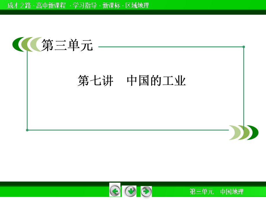 高一地理新课标·区域地理课件：3-7中国的工业_第3页