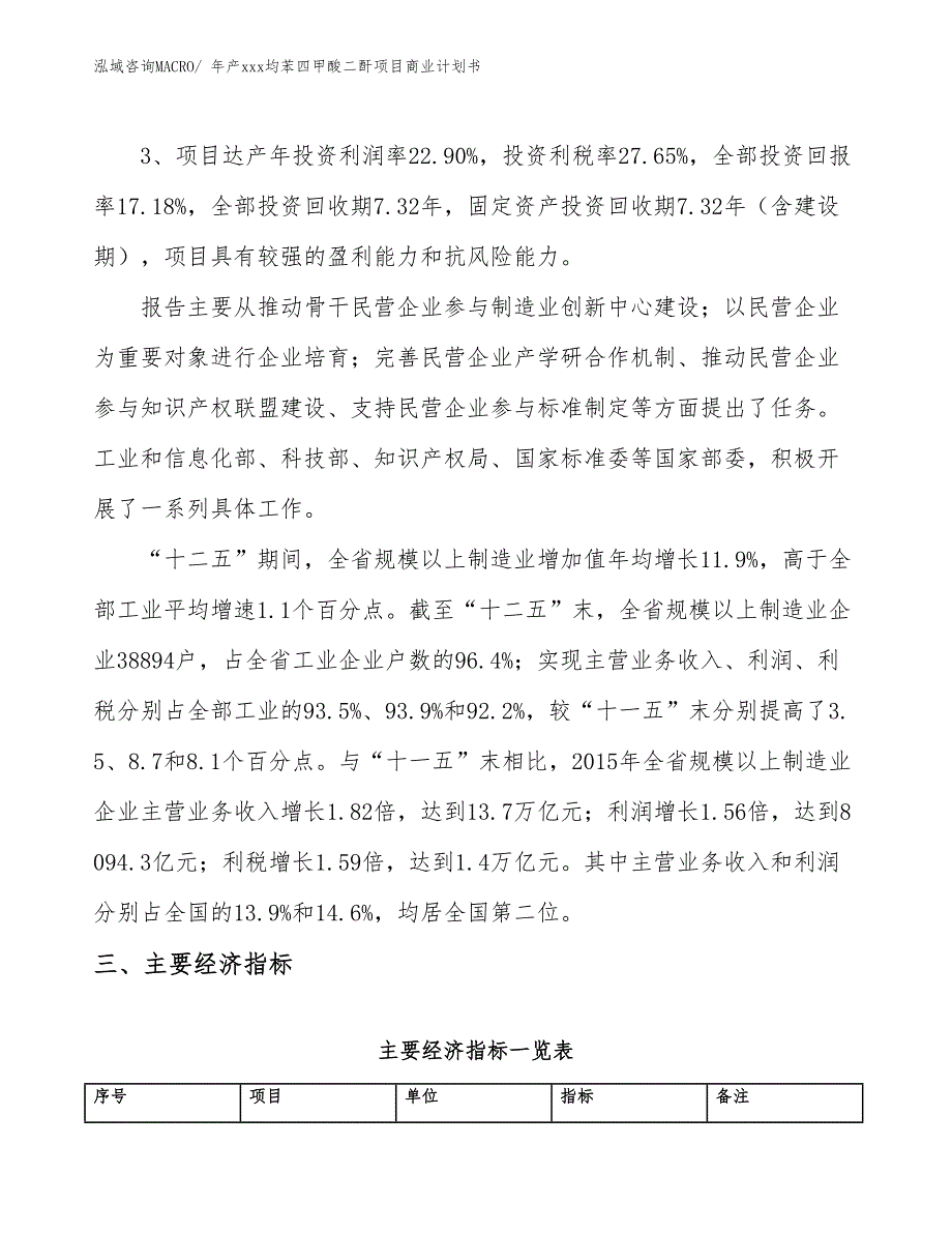 年产xxx均苯四甲酸二酐项目商业计划书_第4页