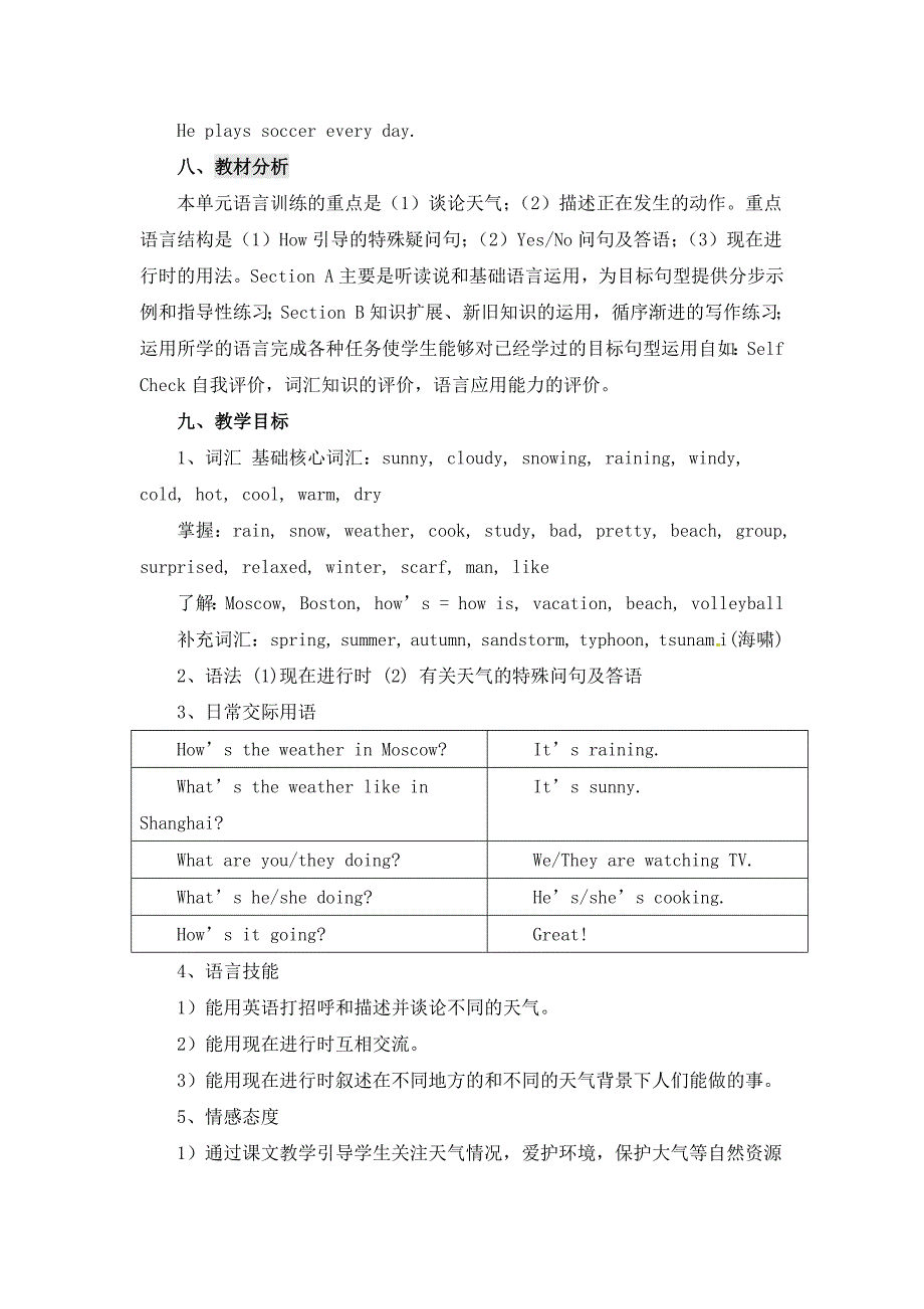 《Unit 7 Its raining!》教学设计_第2页