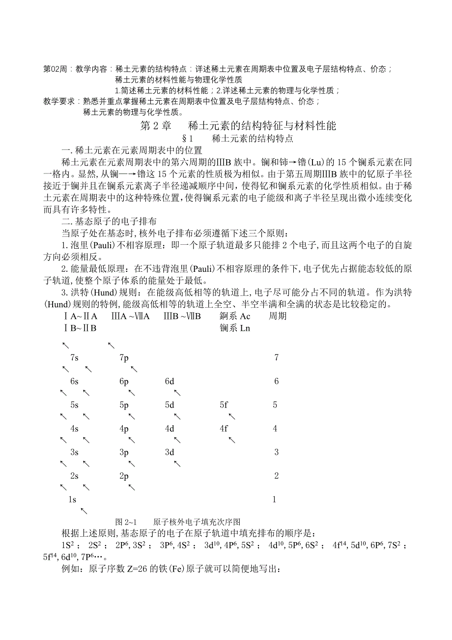 第2章  稀土元素的结构特征与材料性能_第1页