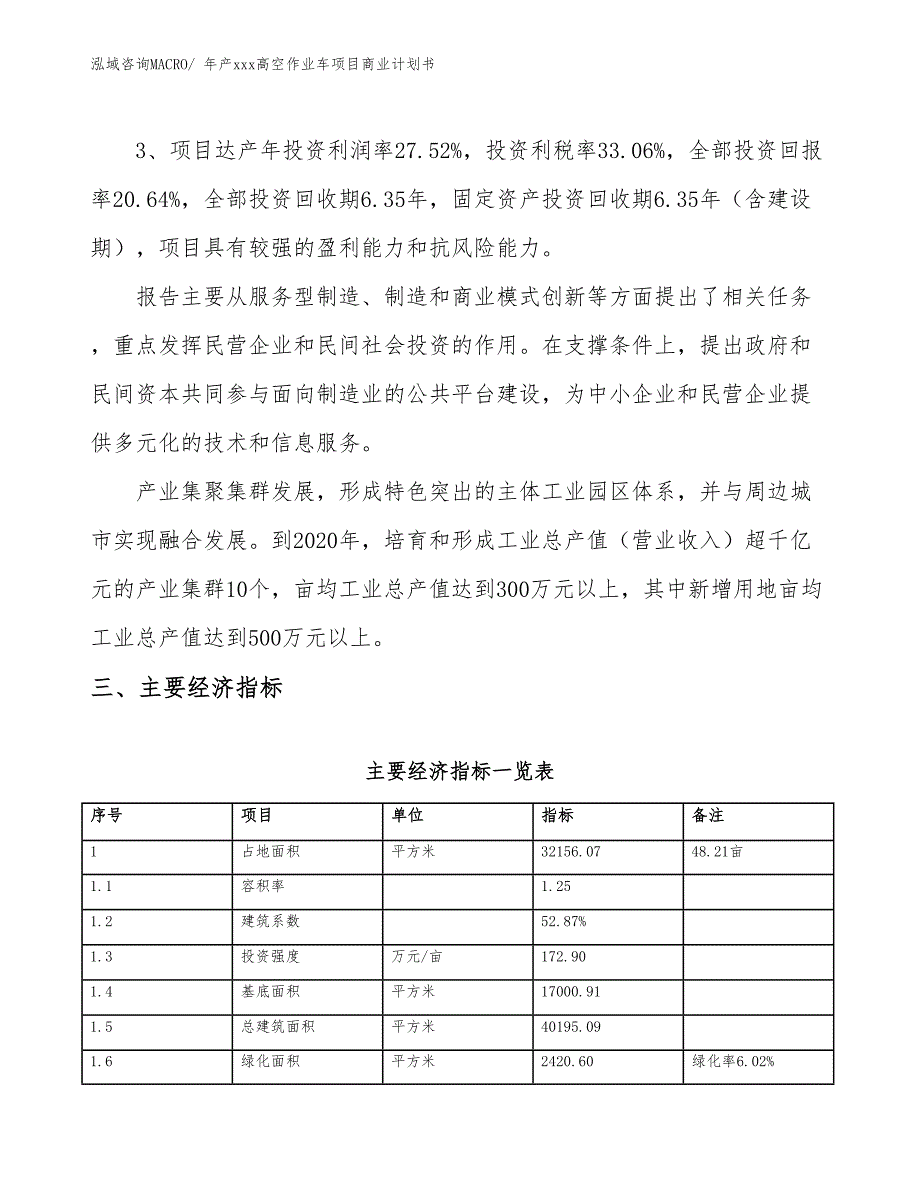 年产xxx高空作业车项目商业计划书_第4页