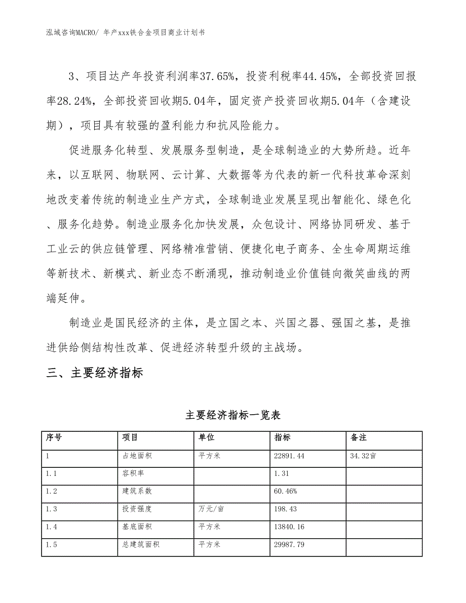 年产xxx铁合金项目商业计划书_第4页