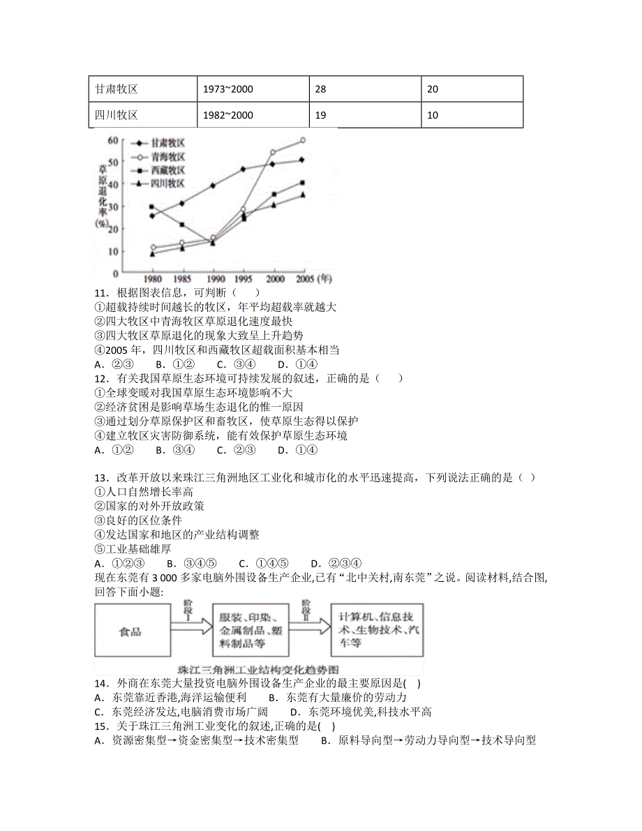 【解析版】山东省微山县第二中学2018-2019学年高二上学期第三学段教学质量监测地理试题 Word版含解析.doc_第3页