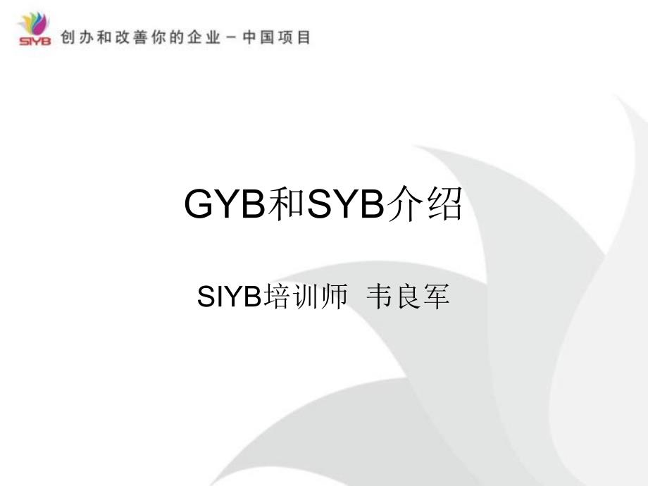GYB和SYB介绍.ppt_第1页