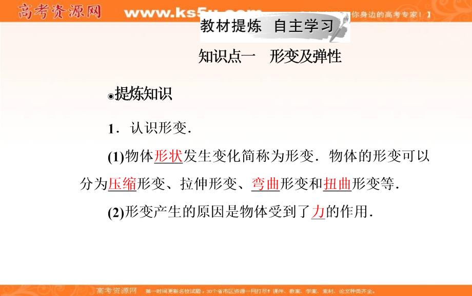 2018秋粤教版高中物理必修一课件：第三章 第一节 探究形变与弹力的关系 .ppt_第4页